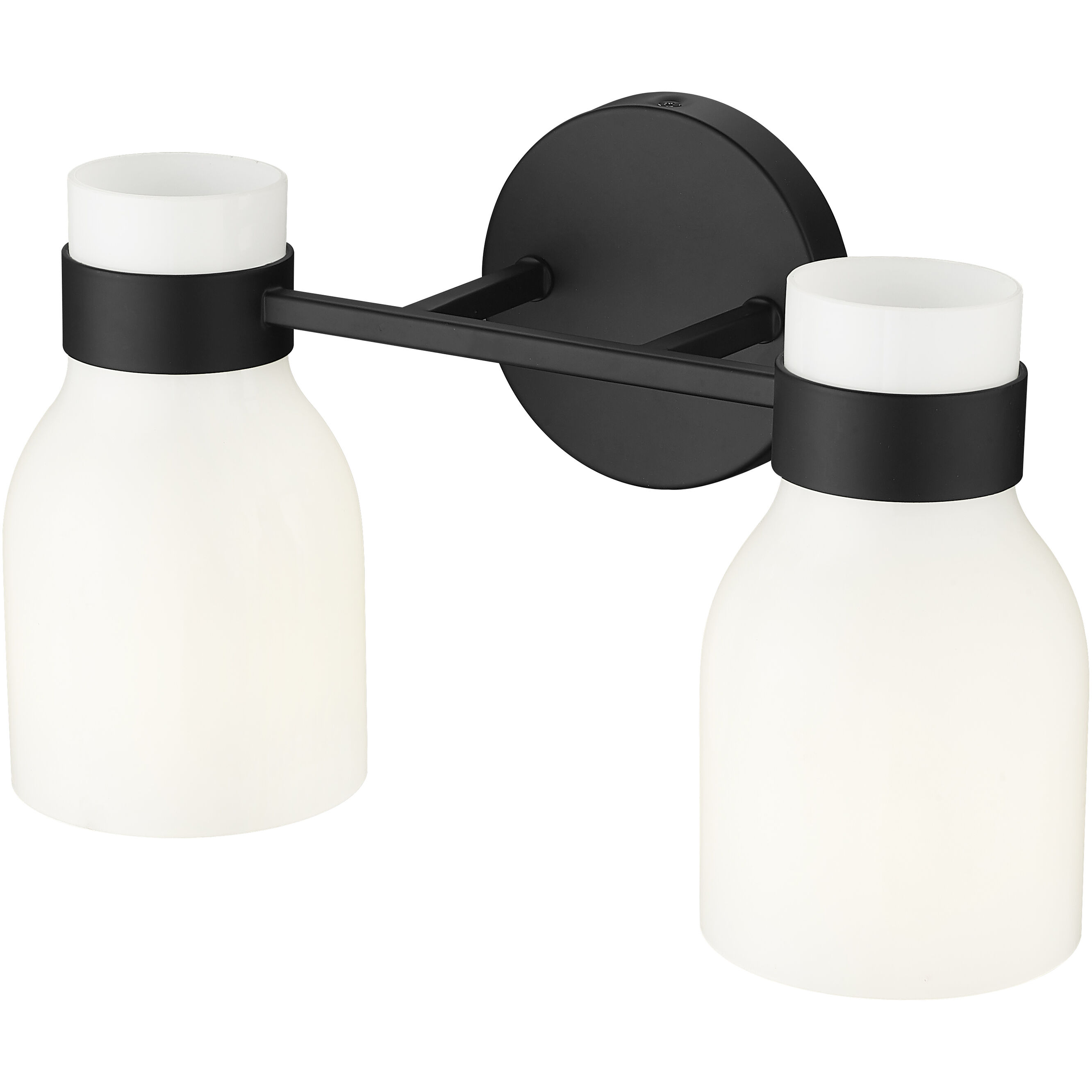 Corella 2 Light 14 inch Matte Black Bathroom Vanity Light Wall Light